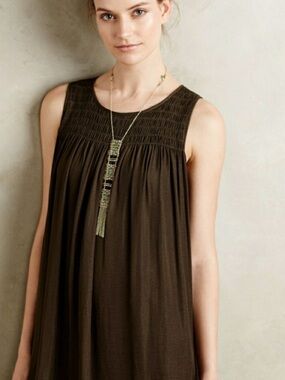 Anthropologie Dolan Left Coast Collection Pleated Swing Top Size Medium